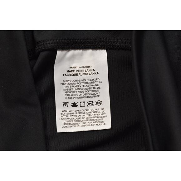 Nike Dri-FIT Women's Black Straight Leggings Pull On Solid Regular Size M Poly - Picture 2 of 8